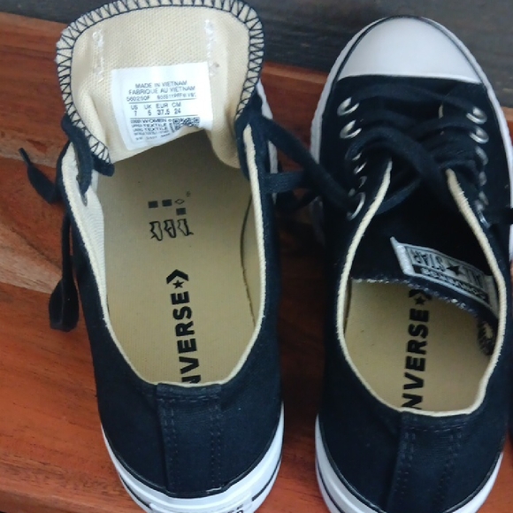 Converse All Star Classic Black Canvas Sneakers - Picture 6 of 11
